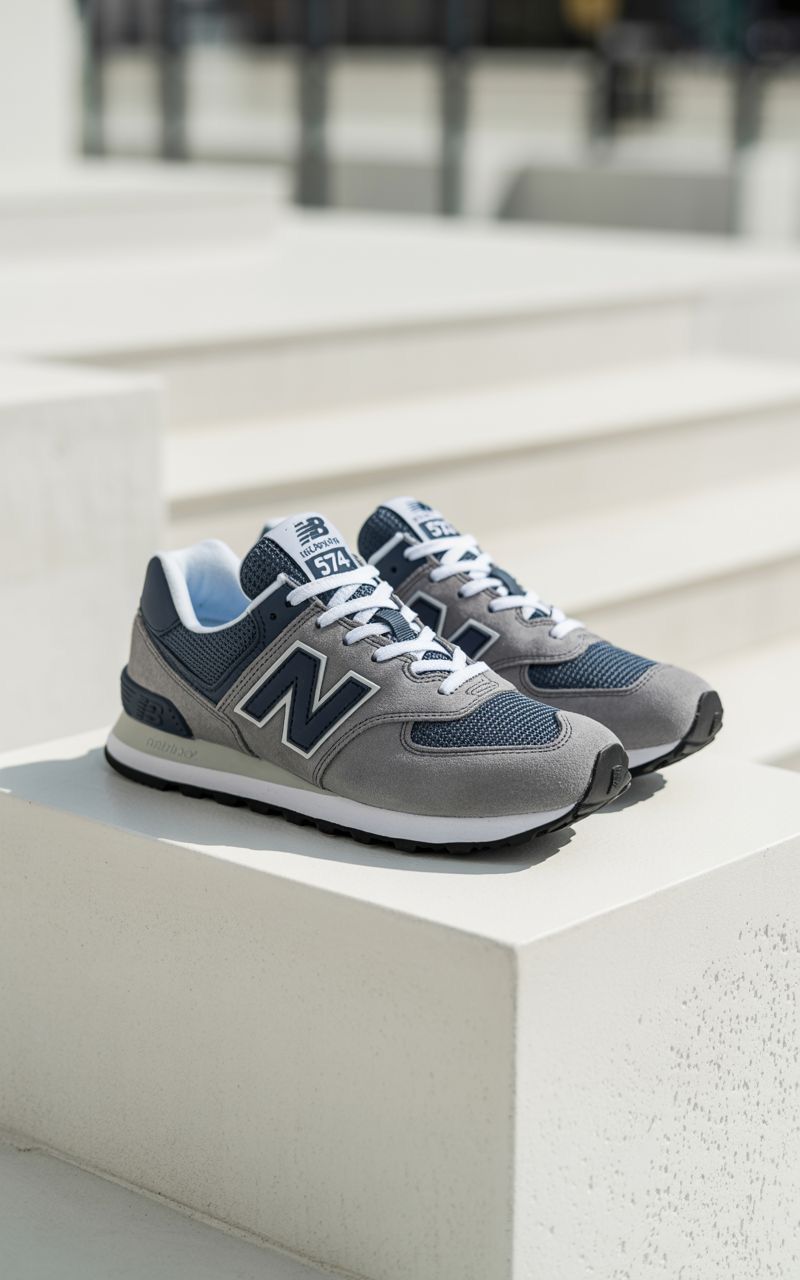 New Balance 574 Grey/Blue ML574BE2