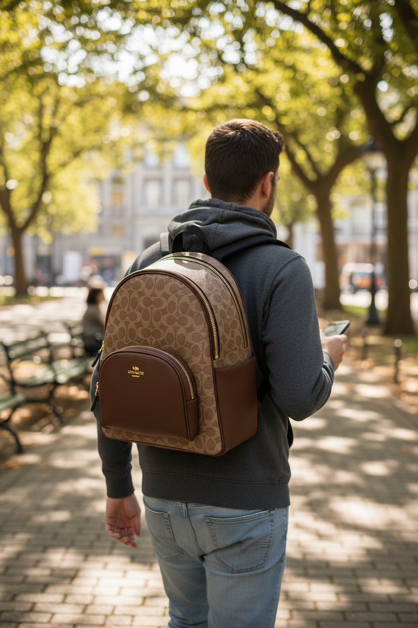 Coach Court Backpack Brown